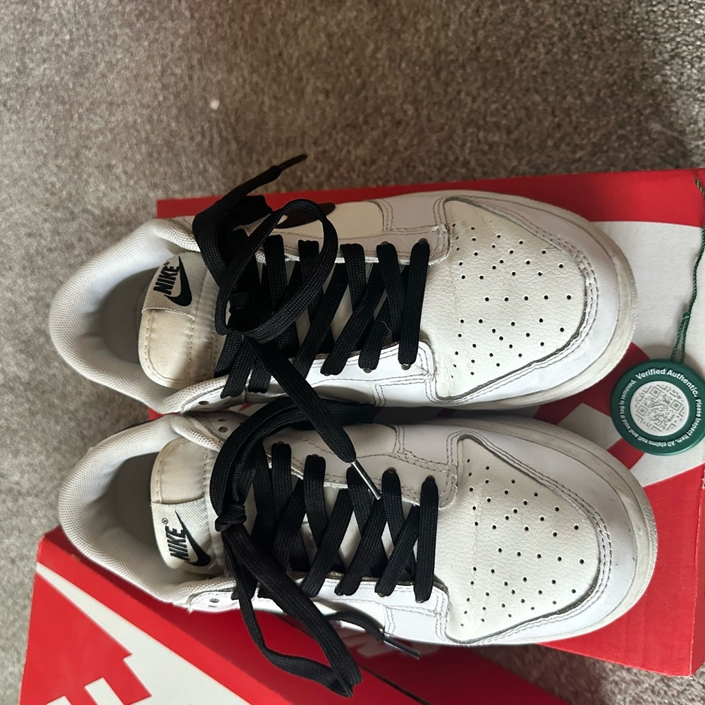 Nike Dunks White and Black Sneakers